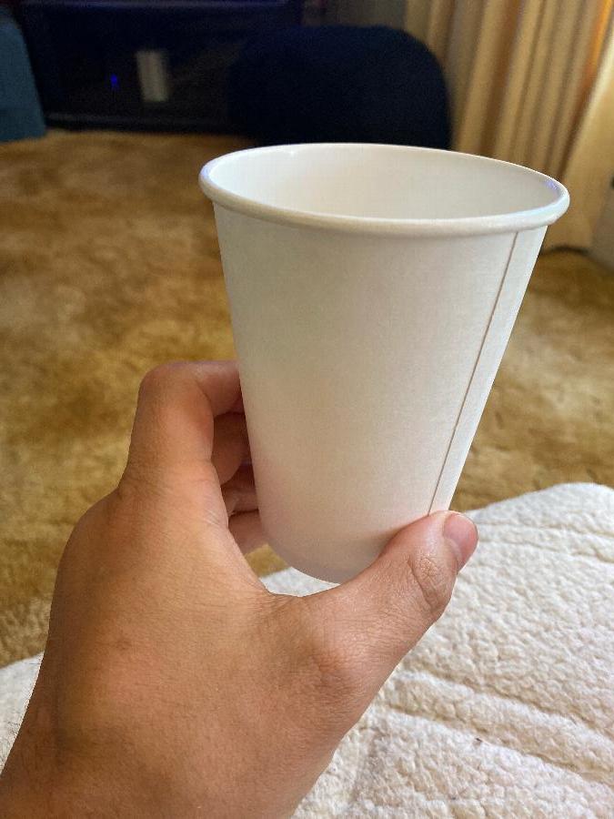 Solo 412WN2050 12 oz. White Poly Paper Hot Cup 1000/Case