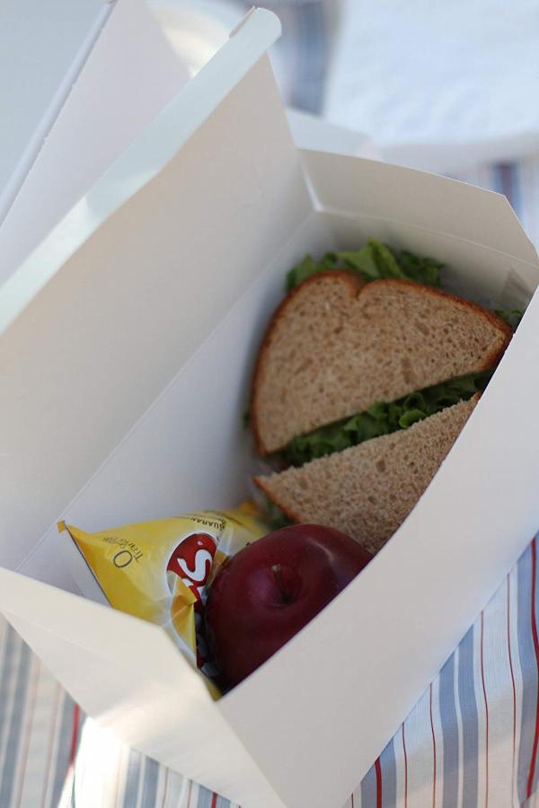 Customizable 9" x 5" x 3" White Take Out Lunch Box / Chicken Box 250/Case