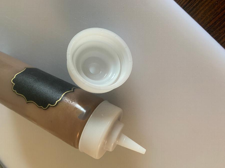 Tablecraft 53TC Clear Widemouth Cone Tip Cap for Squeeze Bottles with a