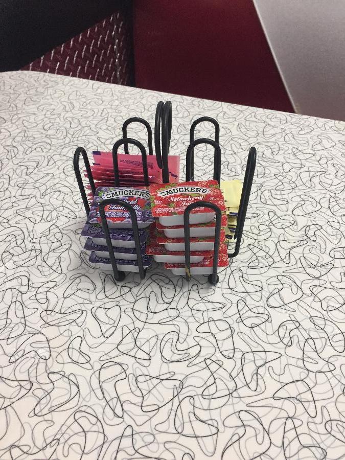 Tablecraft 597CBK Black Wire Jelly Packet Rack