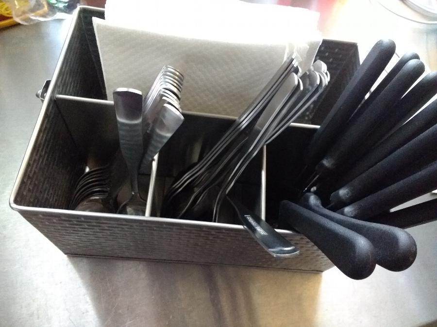 Tablecraft GPSSCADDY Brickhouse 10 3/4" x 8 1/2" Stainless Steel