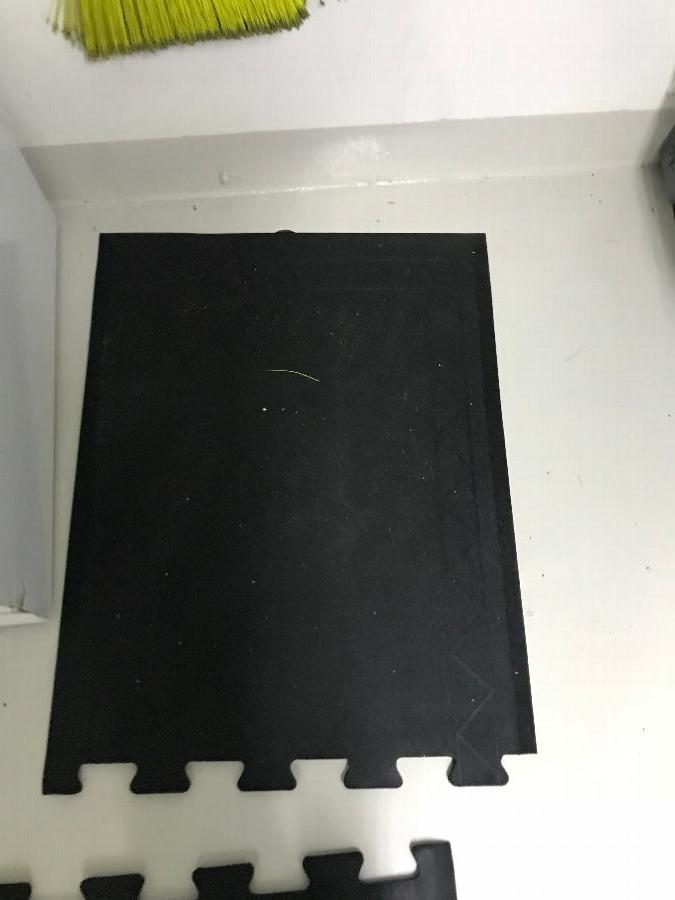 Cactus Mat 2500RE28 Comfort Zone 2' 4" x 3' Black Interlocking End