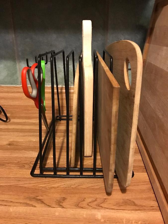 Cutting Board Holder (Black 6Board Rack)