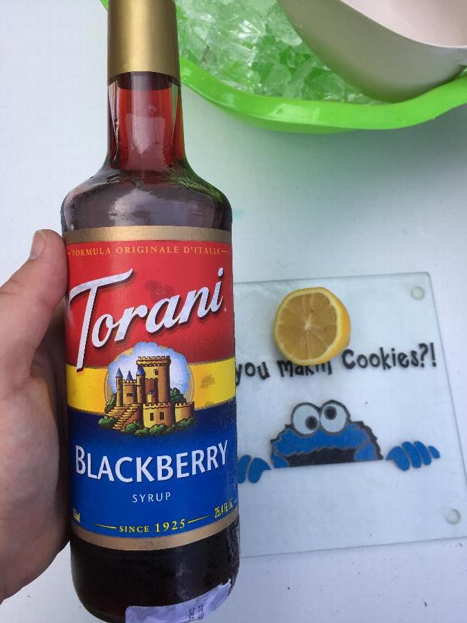 Torani 750 mL Blackberry Flavoring / Fruit Syrup