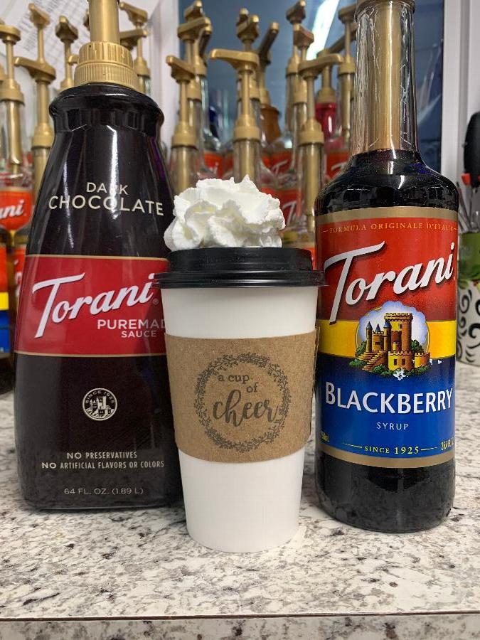 Torani 750 mL Blackberry Flavoring / Fruit Syrup