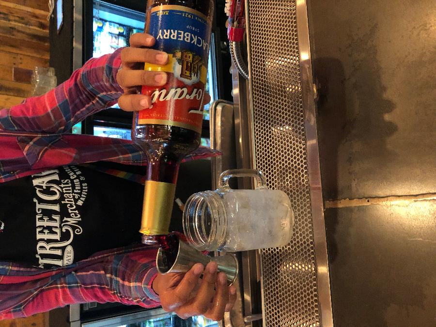 Torani 750 mL Blackberry Flavoring / Fruit Syrup