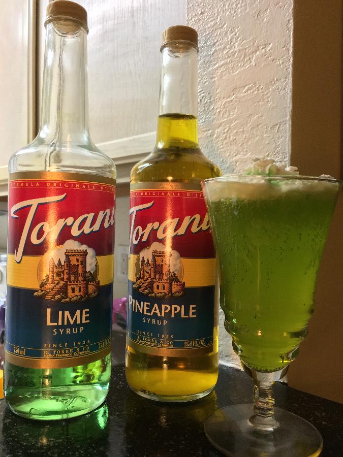 Torani 750 mL Lime Flavoring / Fruit Syrup