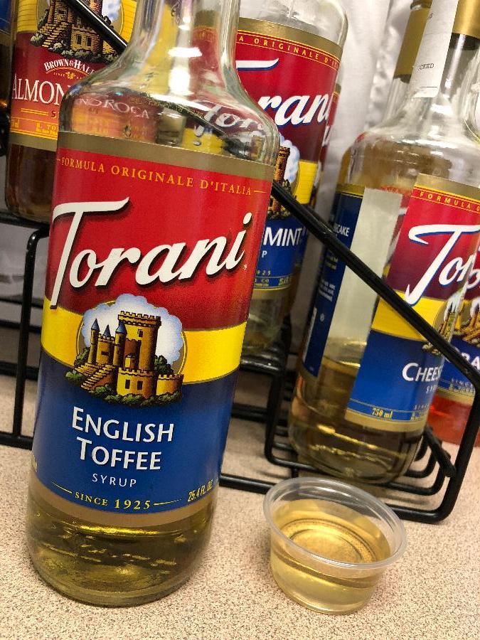 Torani English Toffee Coffee Syrup 750 mL staurantStore