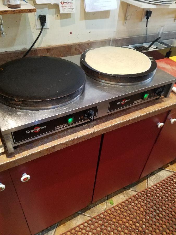 Krampouz CECIJ4 Crepe Maker 34" x 17" Dual Electric Cast Iron (EURODIB)