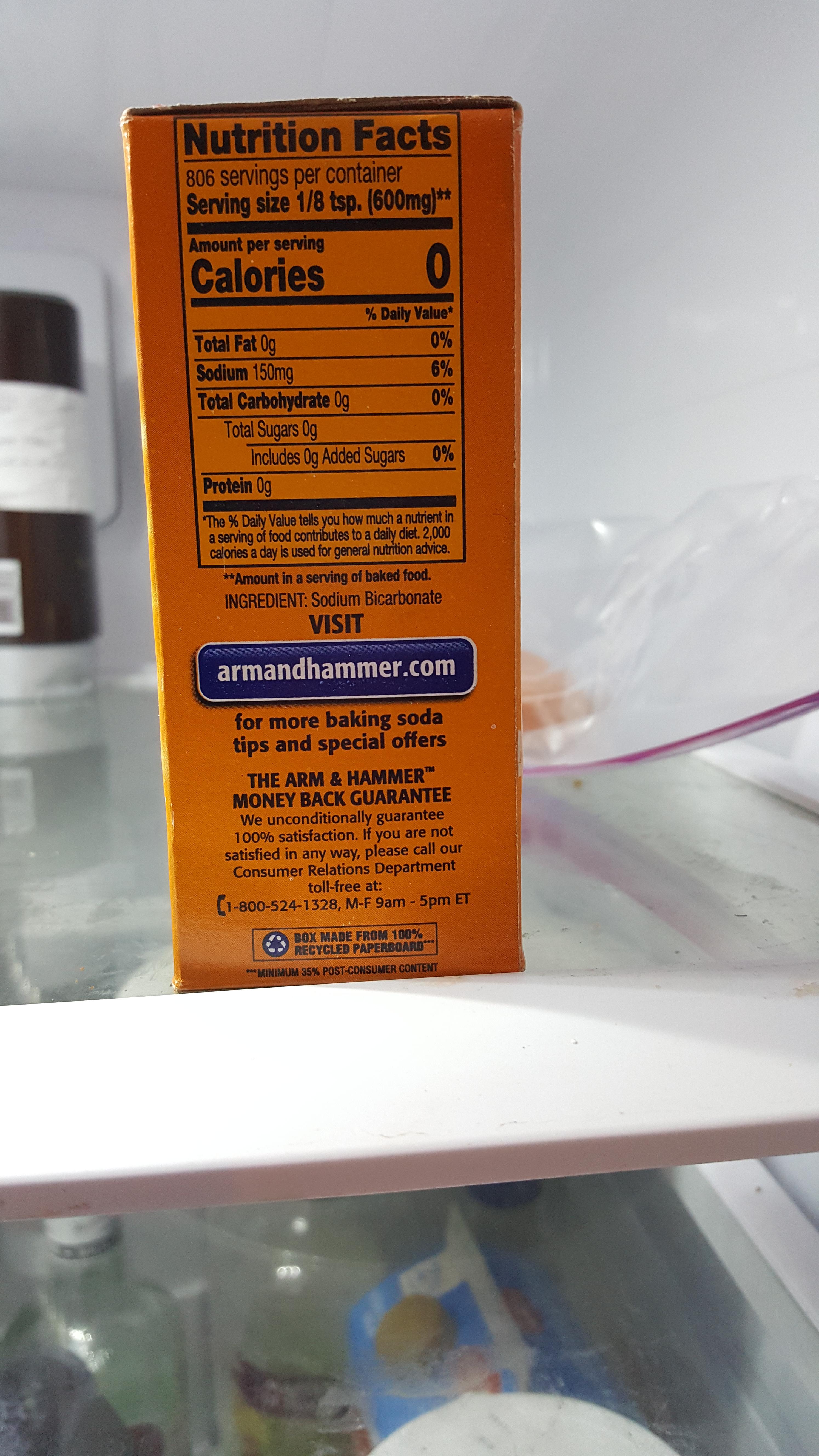 32 Baking Soda Nutrition Label Labels Information List