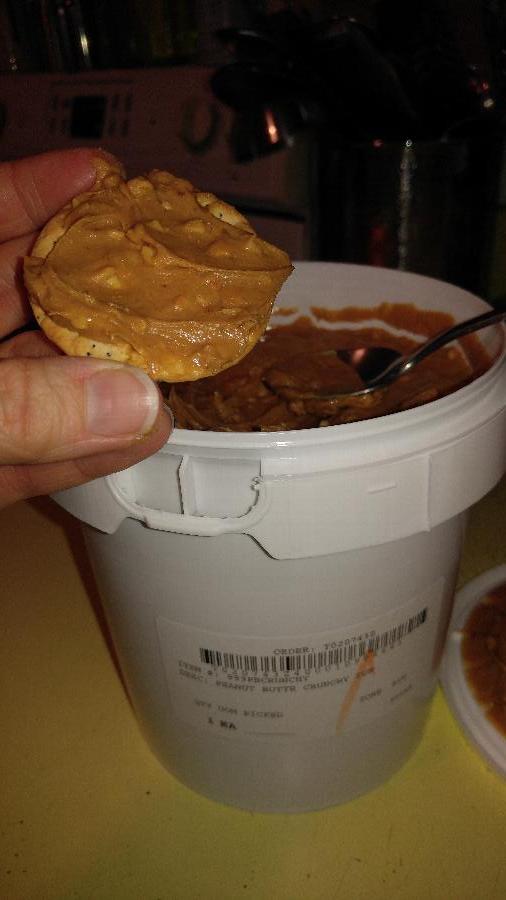 Bulk Crunchy Peanut Butter 5 lb. Tub 6/Case