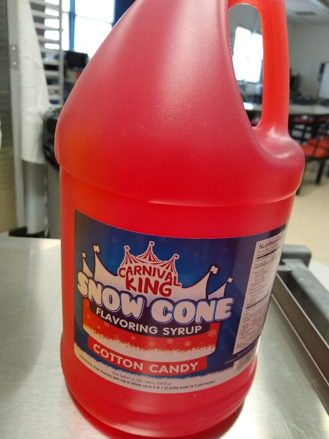 Carnival King 1 Gallon Cotton Candy Snow Cone Syrup