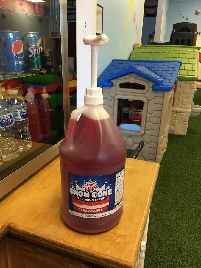 Carnival King 1 Gallon Strawberry Snow Cone Syrup