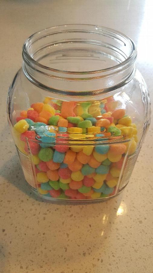 Gummi Sour Poppers Topping - 4.5 lb.