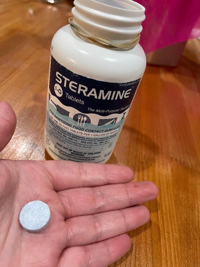 Steramine Sanitizing Tablets 150/Bottle