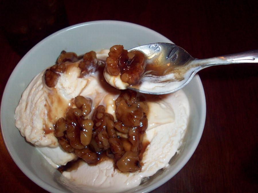 I. Rice 1/2 Gallon Walnut Dessert / Sundae Topping