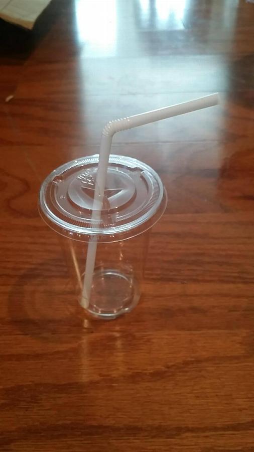 Choice 7 3/4" Jumbo White Wrapped Flex Straw 400/Box