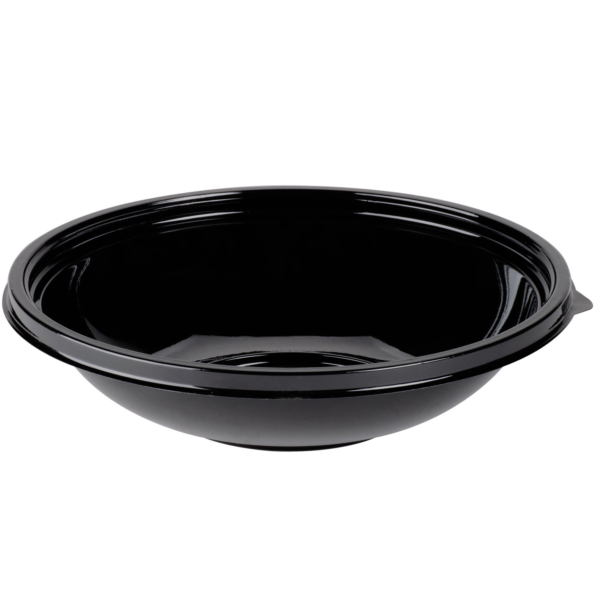 Sabert 93032A100 FreshPack 32 oz. Black Round Shallow Bowl 100/Case