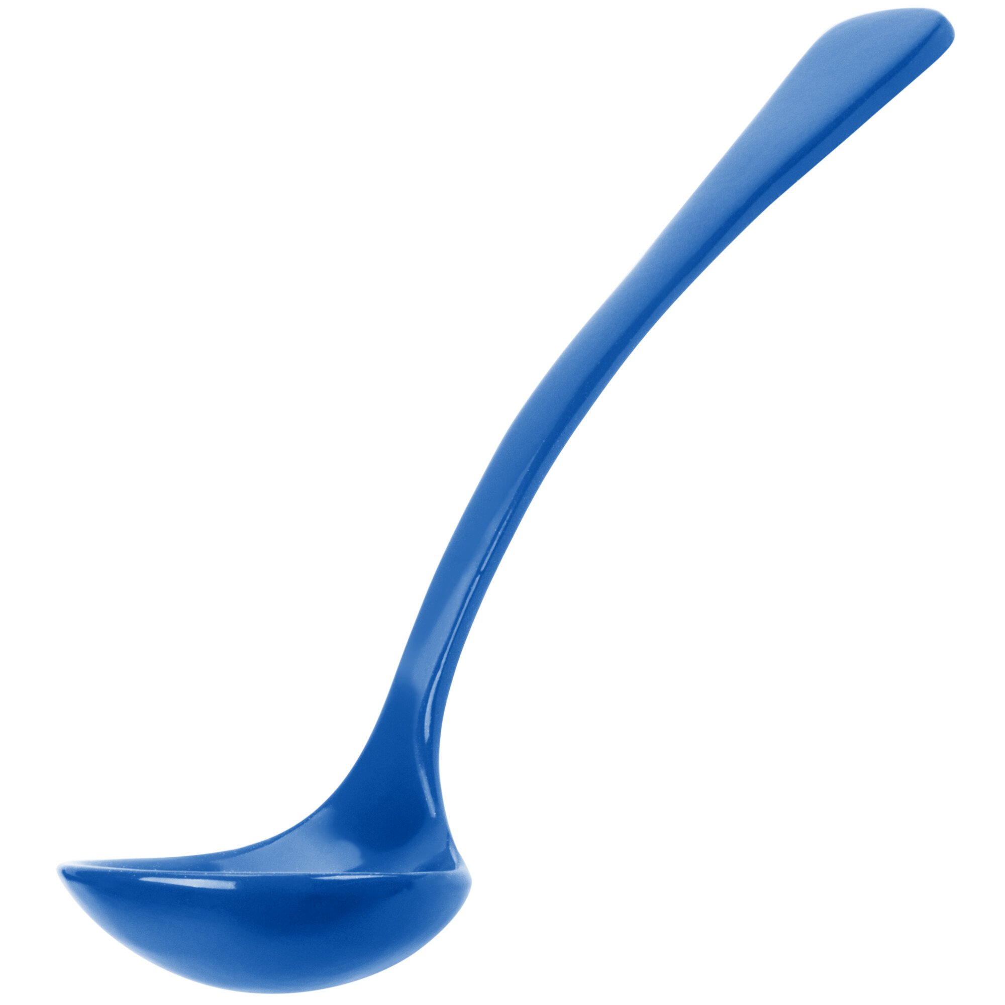 Tablecraft CW9000CBL 1 oz. Cobalt Blue Cast Aluminum Long Ladle