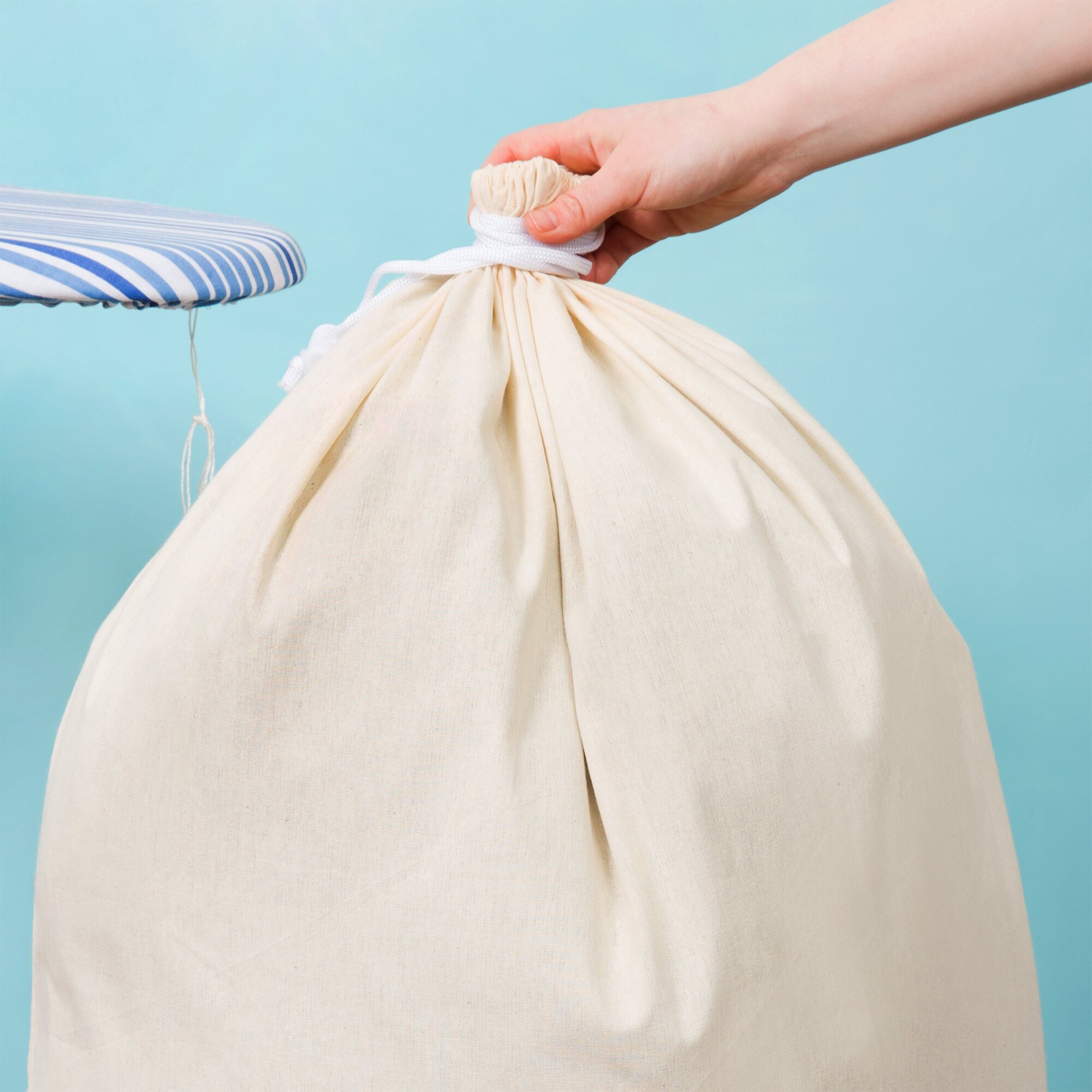 28" x 36" Cotton Laundry Bag with Drawstring