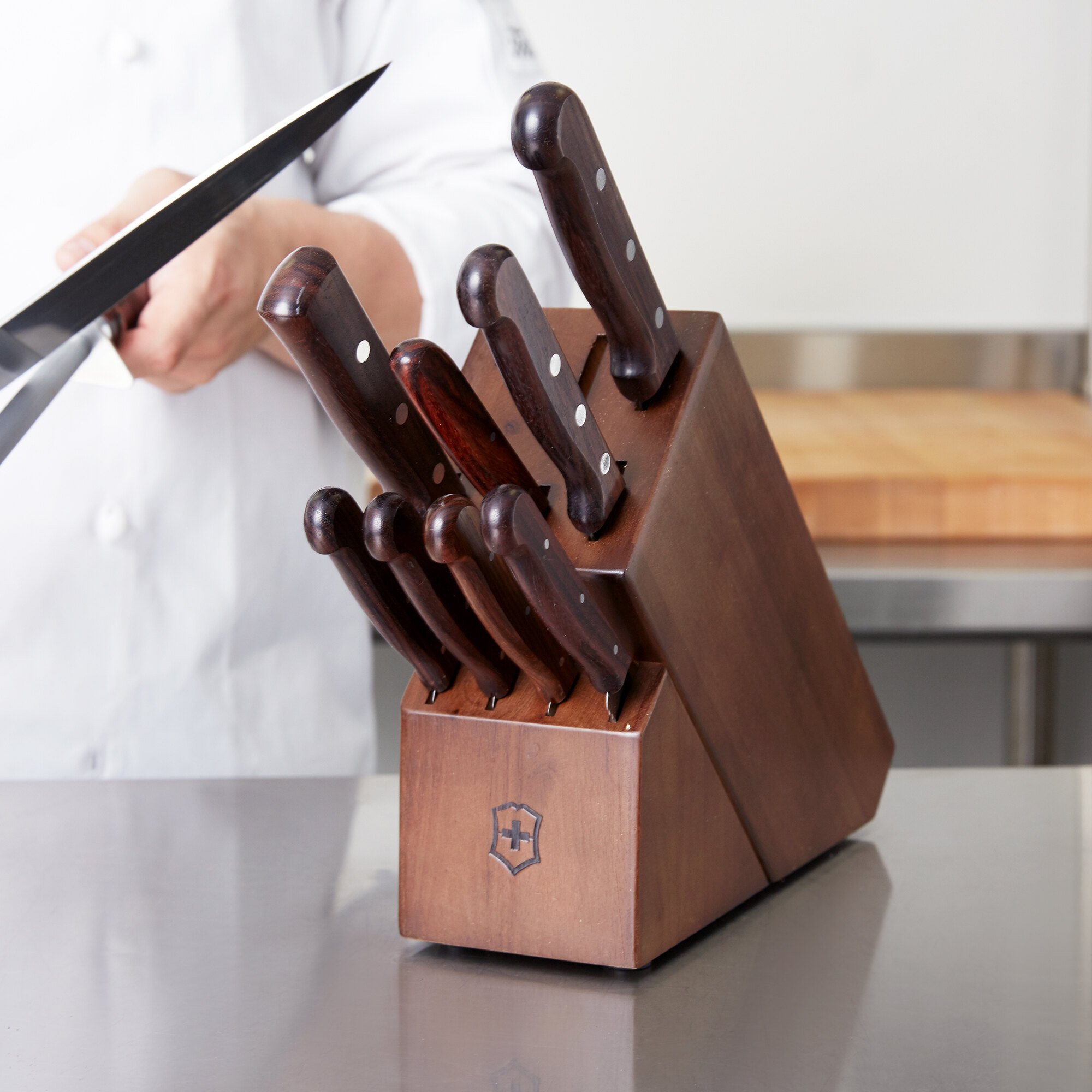 Victorinox 46153 11 Piece Knife Block Set With Rosewood Handles 5137