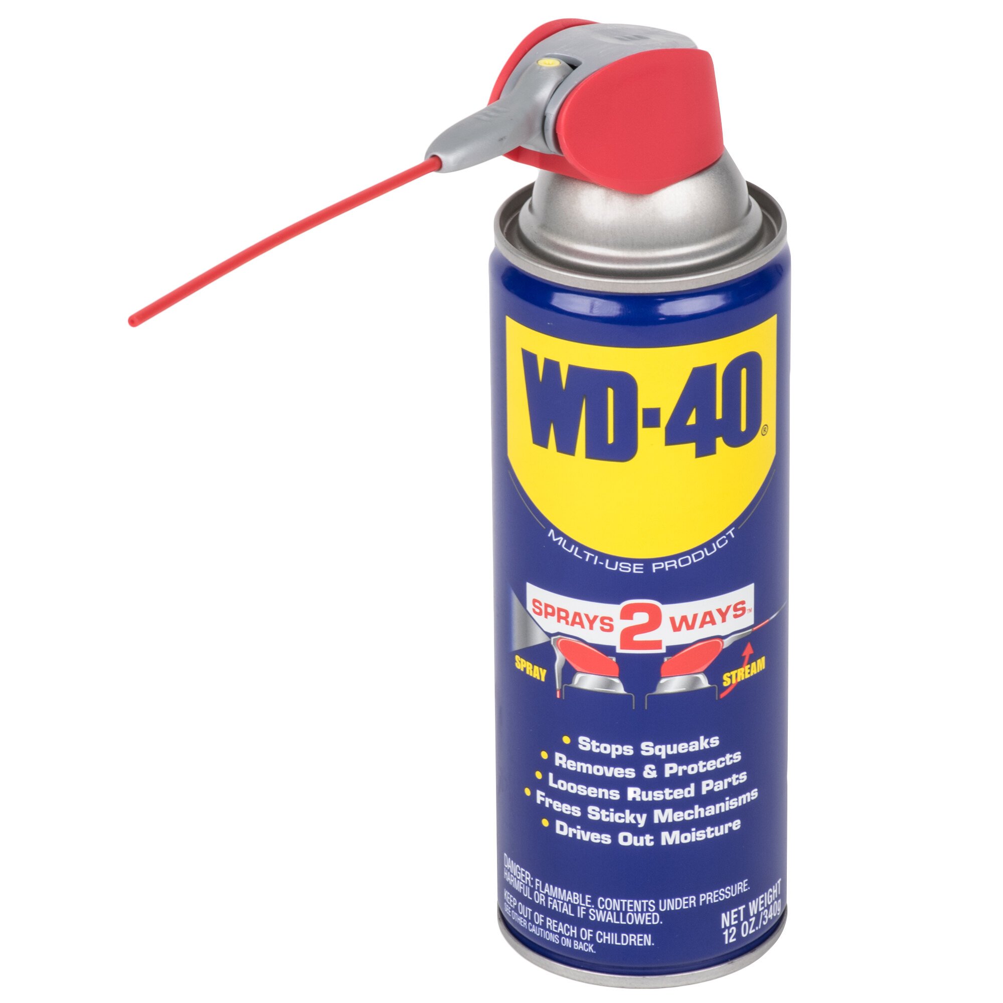 Wd 40 490057 12 Oz Spray Lubricant With Smart Straw