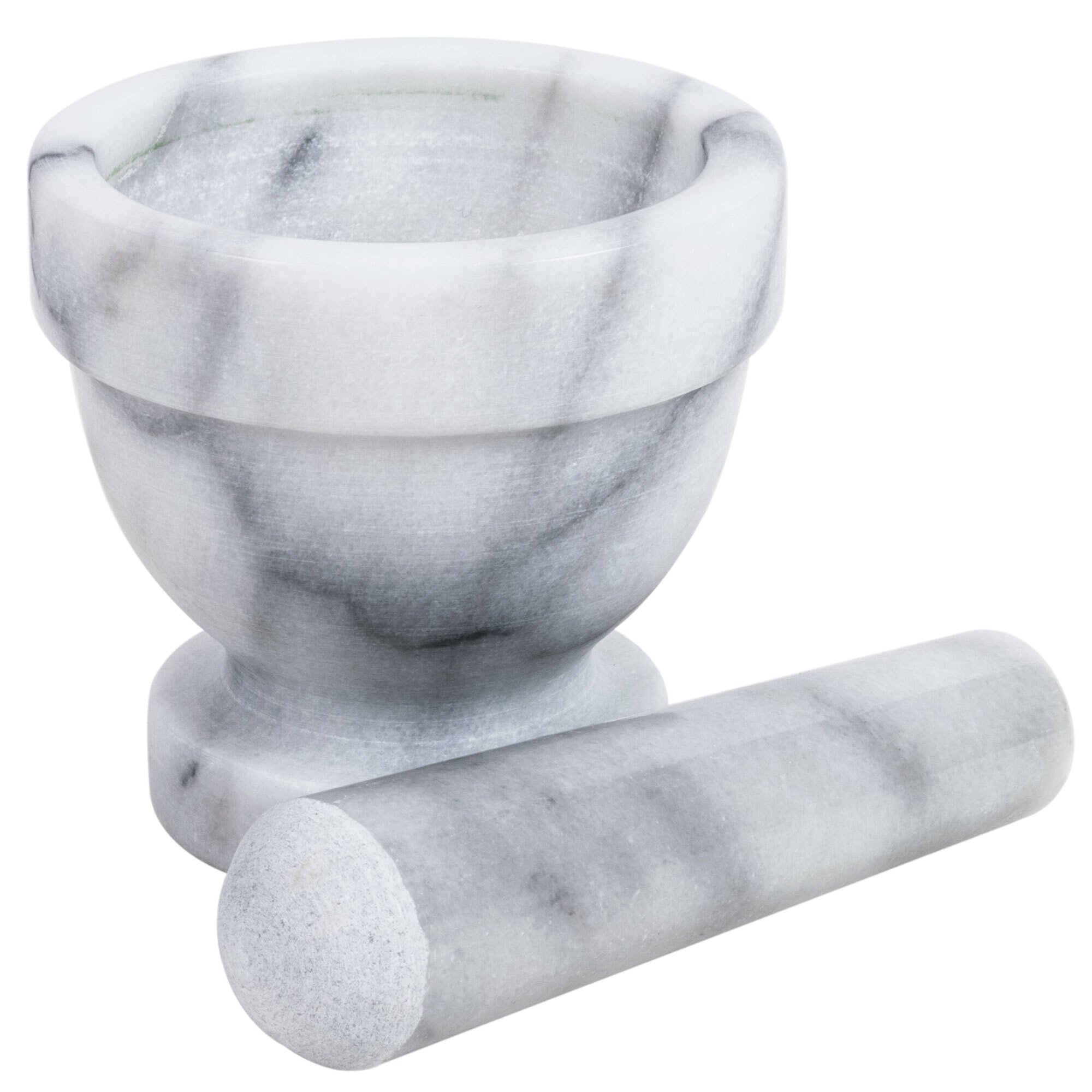 White Marble Mortar And Pestle Set Webstaurantstore