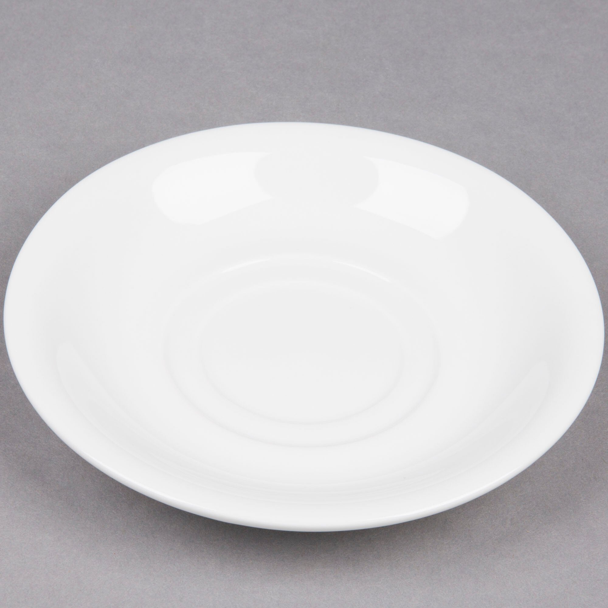 6" Bright White Porcelain Saucer 36/Case