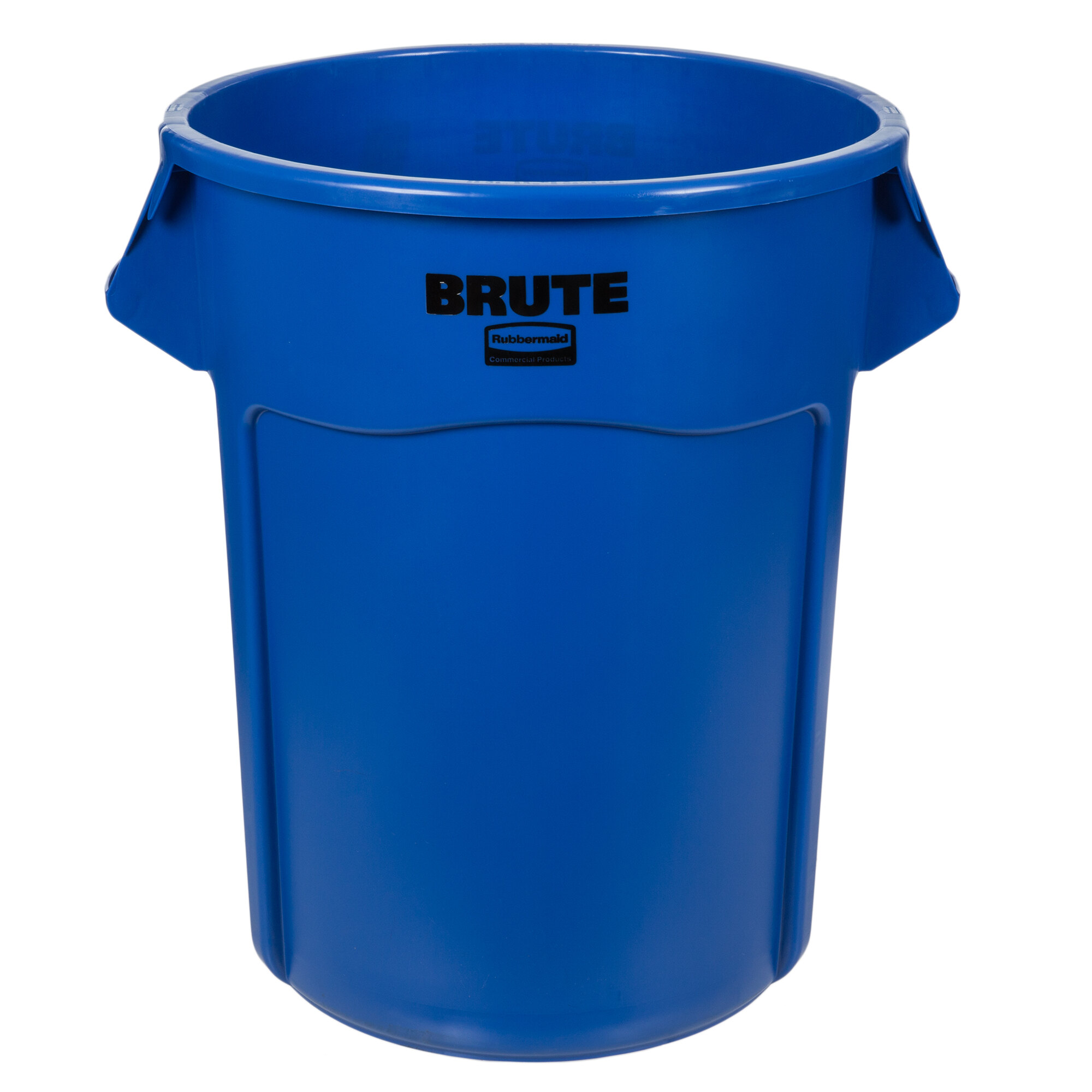 Rubbermaid 1779732 BRUTE Blue 55 Gallon Round Trash Can