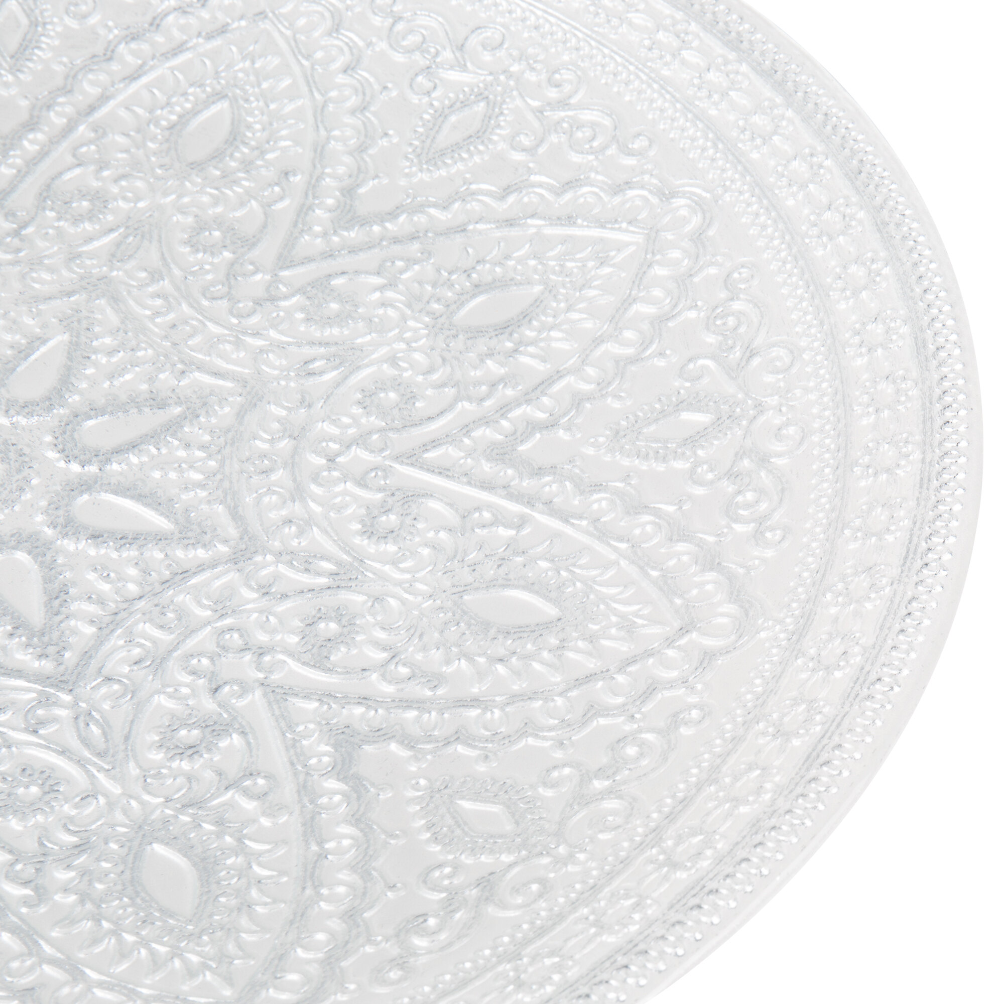 Jay Companies Arizona Silver & Clear Glass Charger Plates 4-Piece Set 13