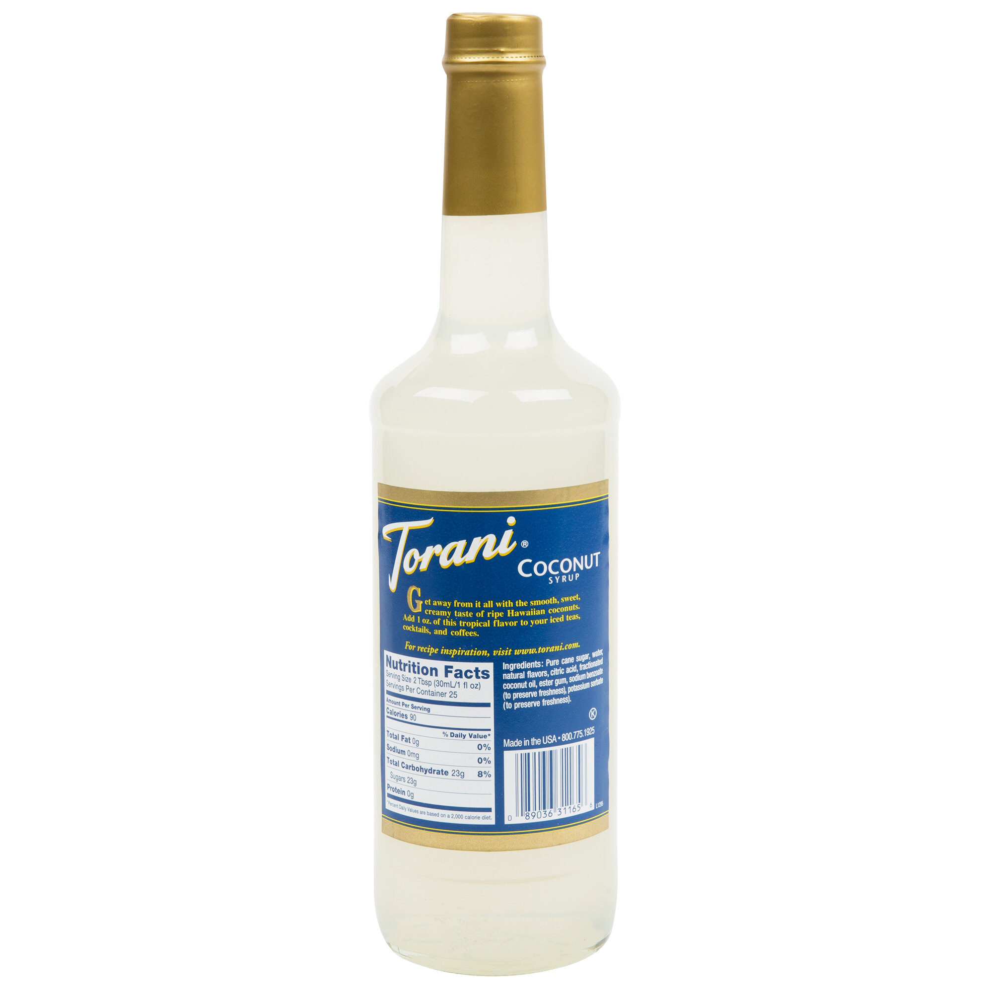 Torani Coconut Syrup 750 mL