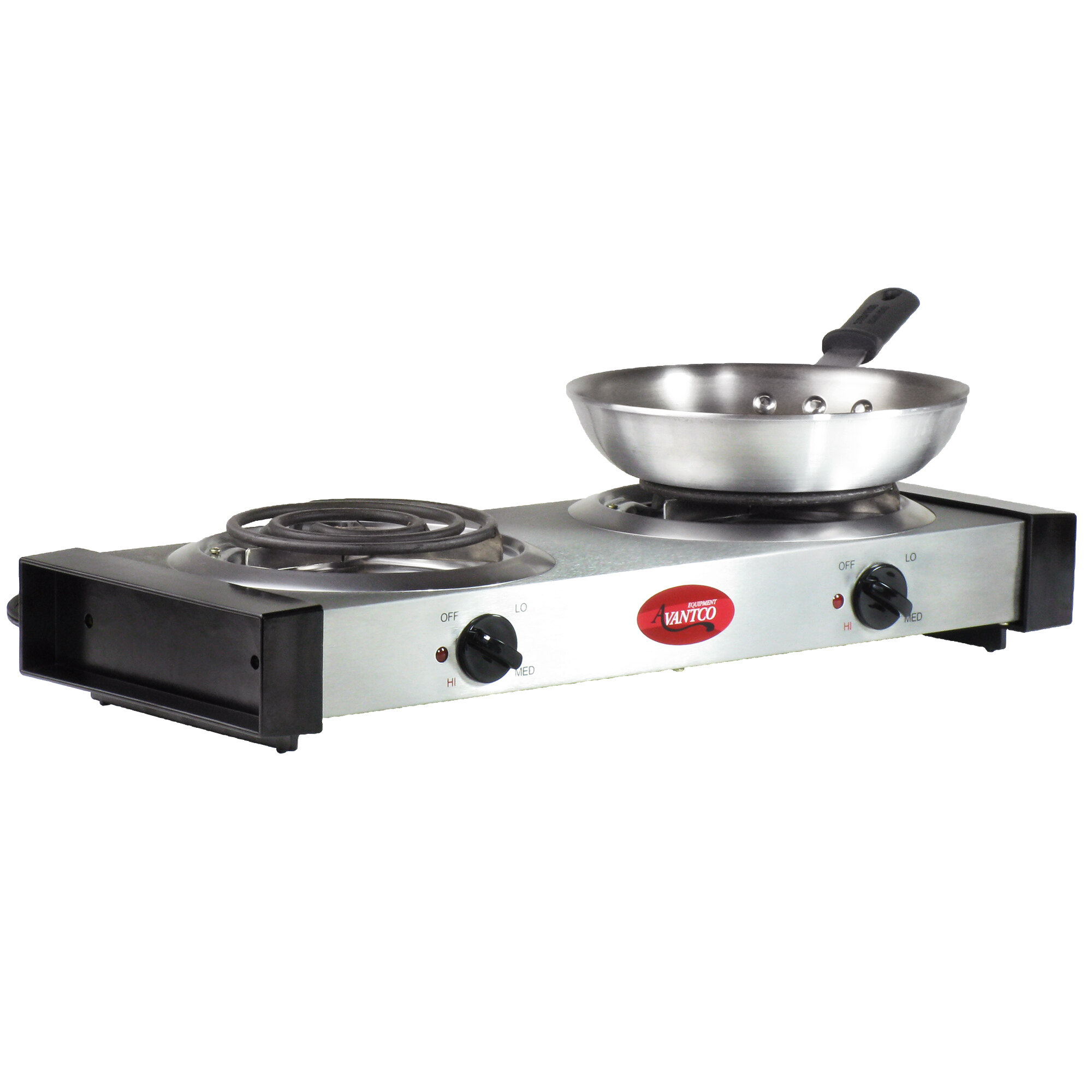 Avantco EB102 Double Burner Countertop Range 120V