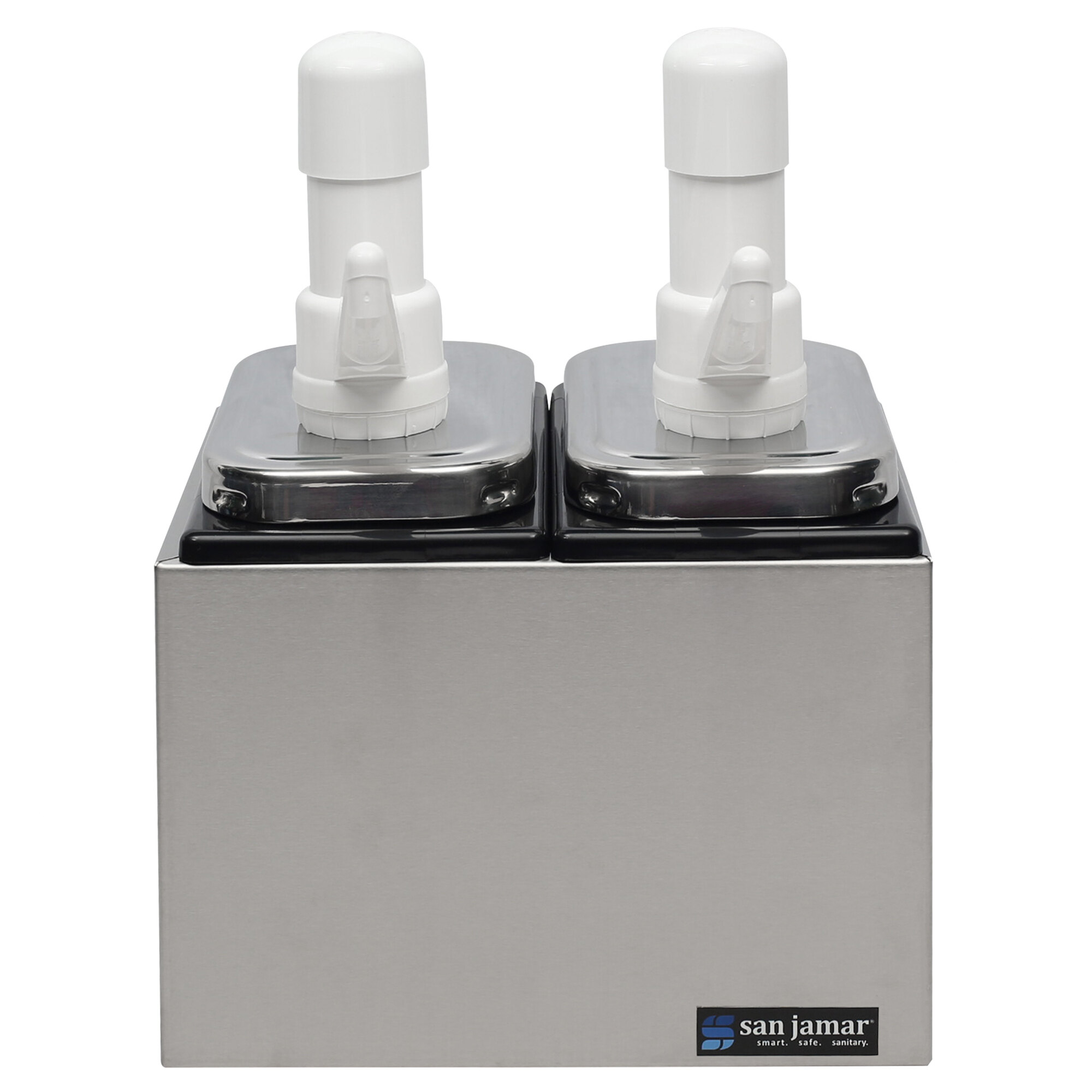 San Jamar P9712 Condiment Pump Service Center 2 Wells