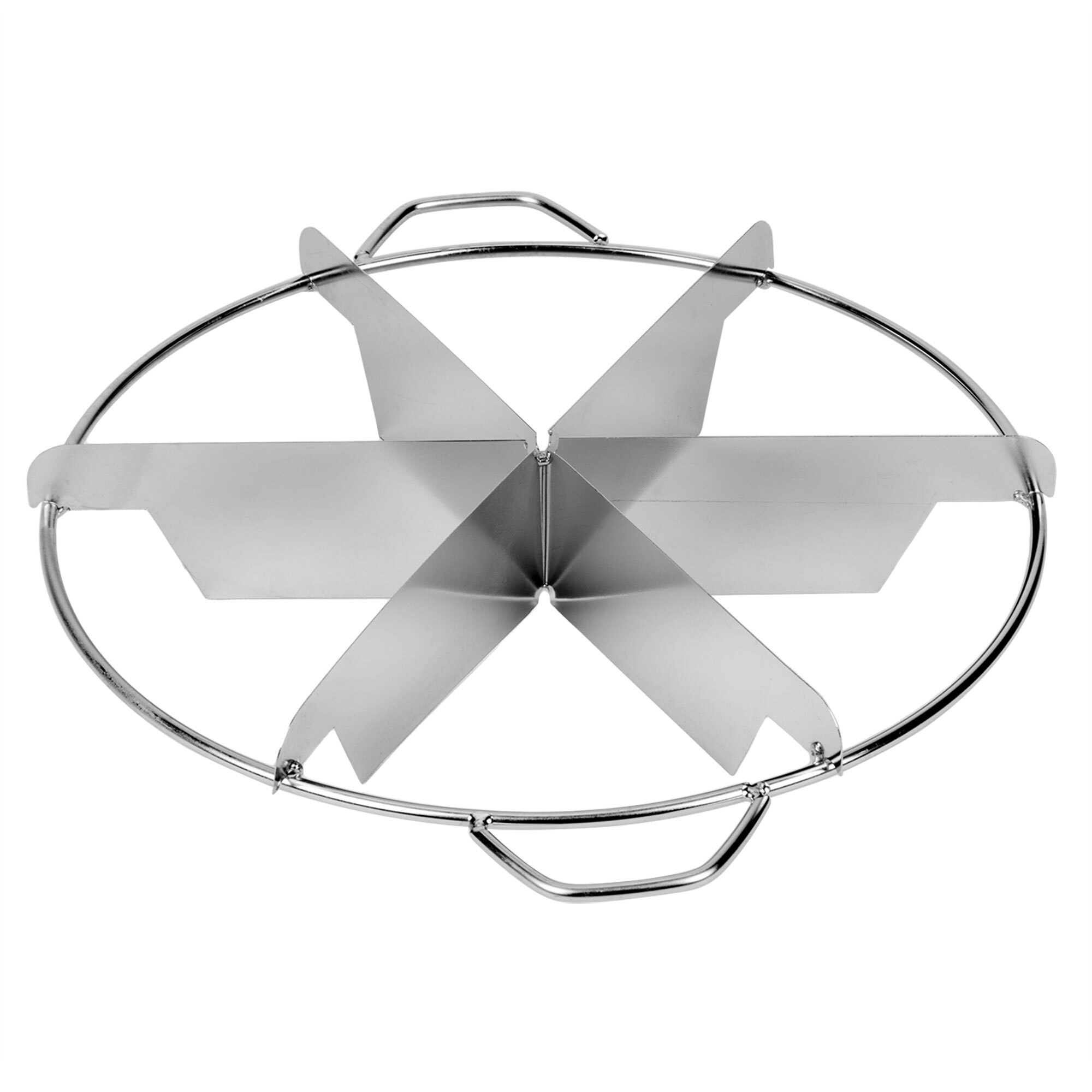 10" Stainless Steel 6 Cut Pie and Cake Marker / Cutter