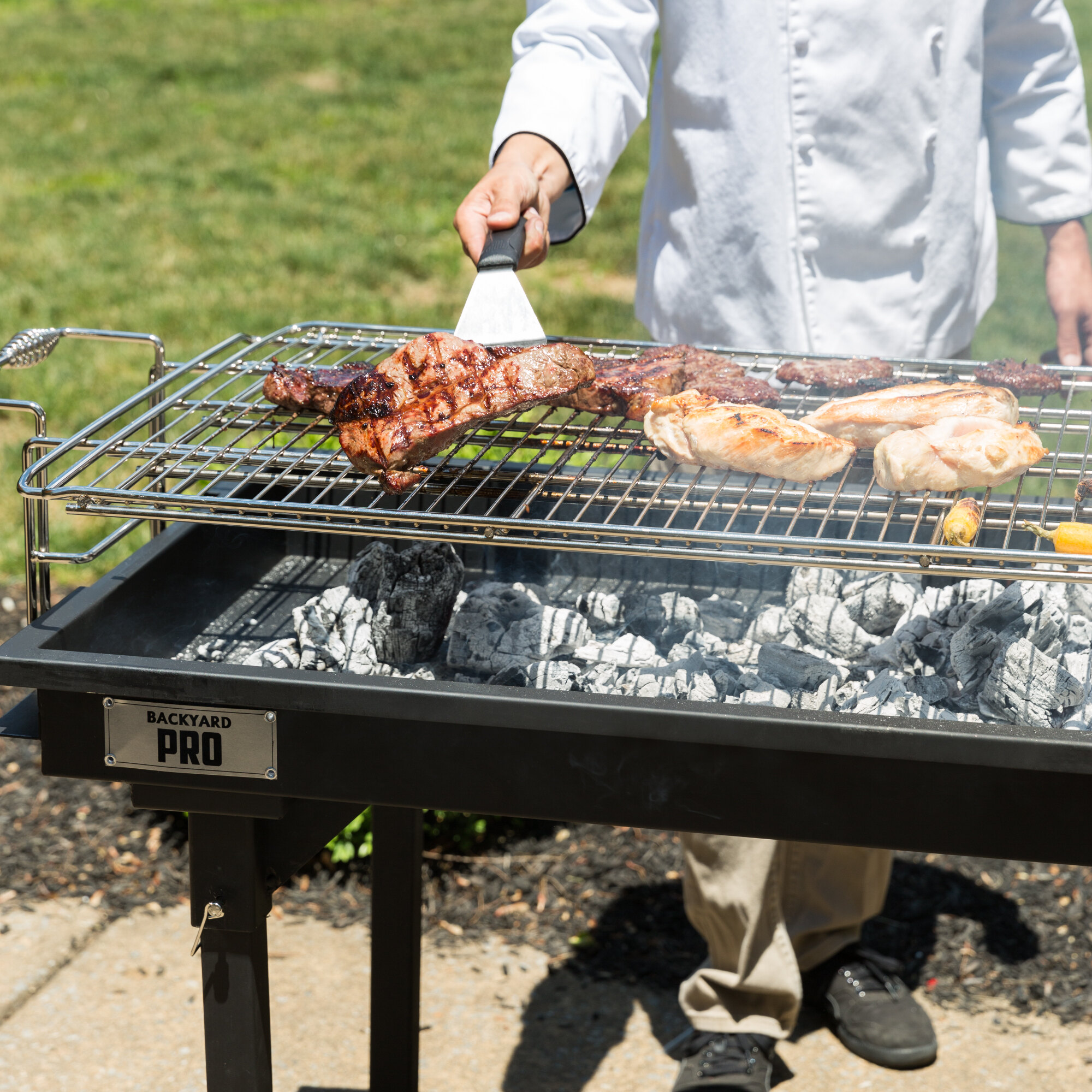 Backyard Pro HeavyDuty Charcoal Grill 60" WebstaurantStore