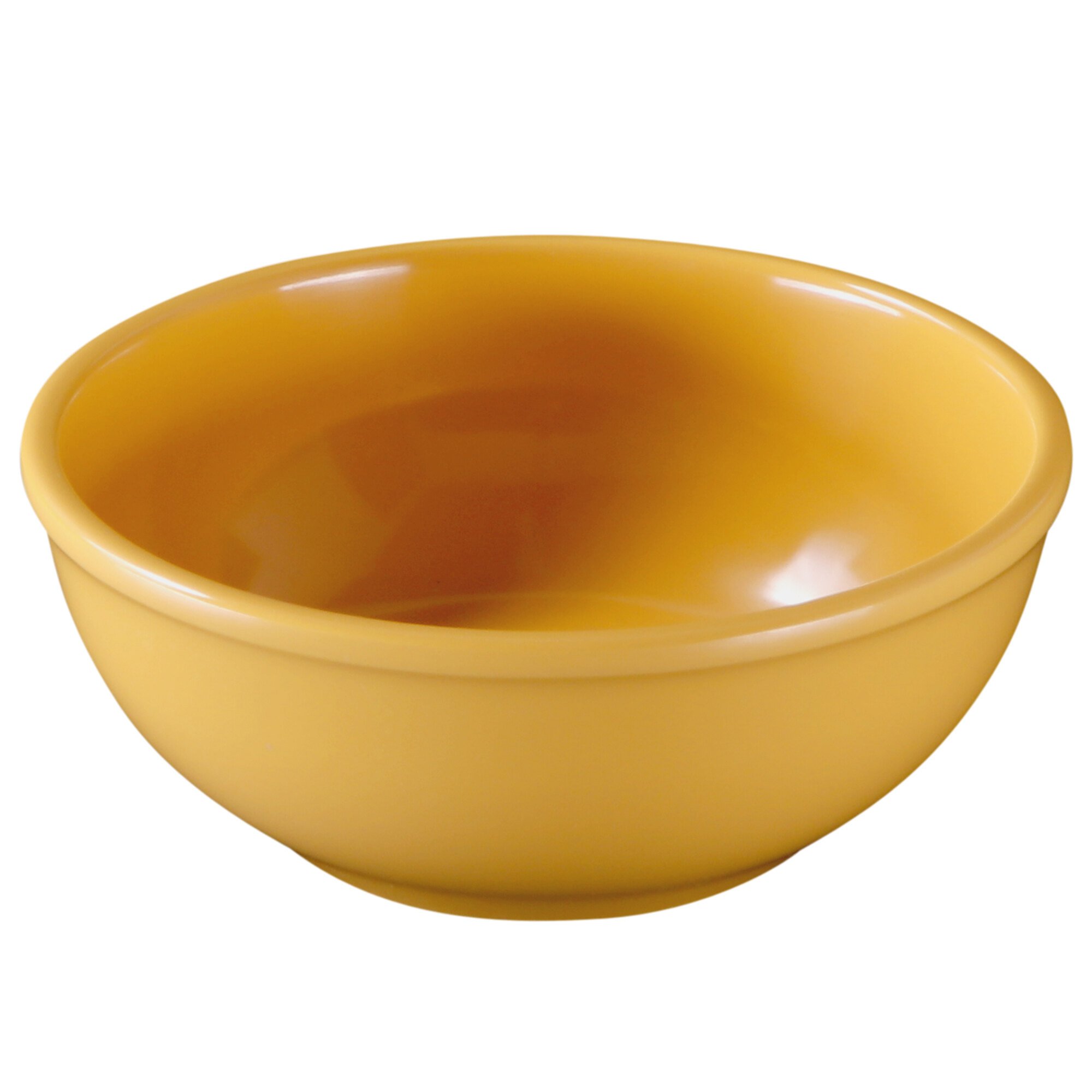 Elite Global Solutions D512B Rio Yellow 18 oz. Round Melamine Bowl - 6/Case