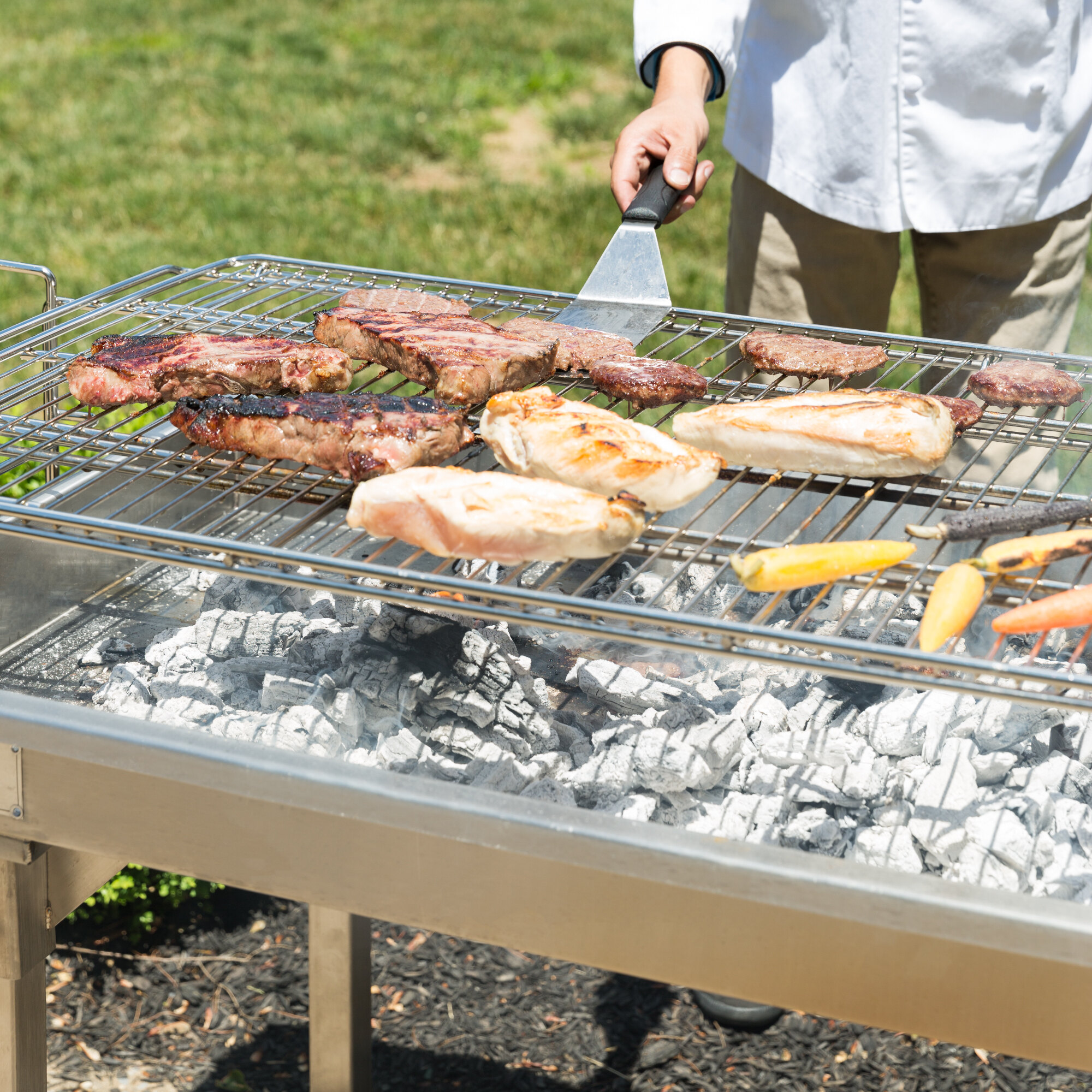 Backyard Pro CHAR60SS 60" HeavyDuty Stainless Steel Charcoal Grill