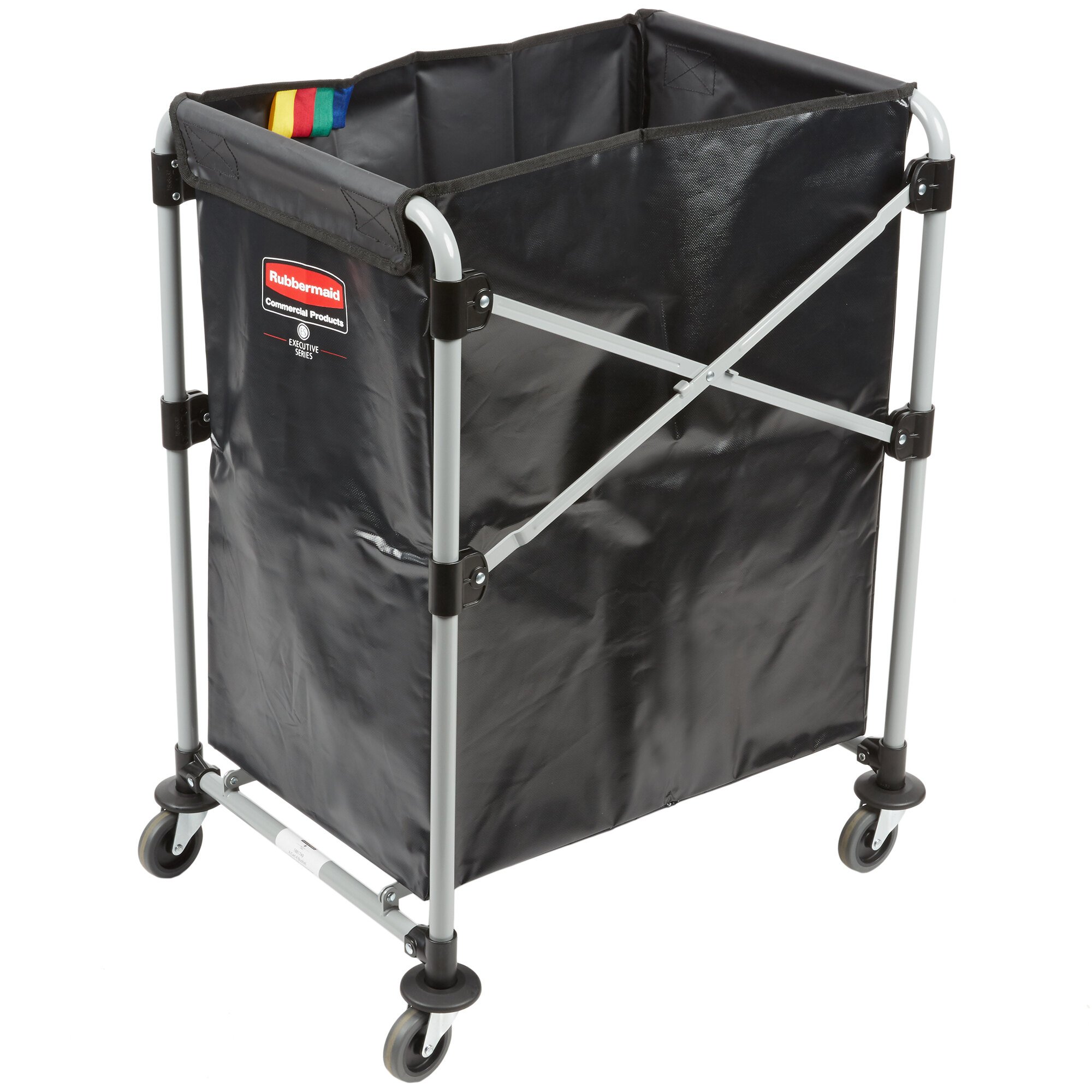 Rubbermaid Laundry Cart, 4 Bushel X-Frame Collapsible Folding Cart 