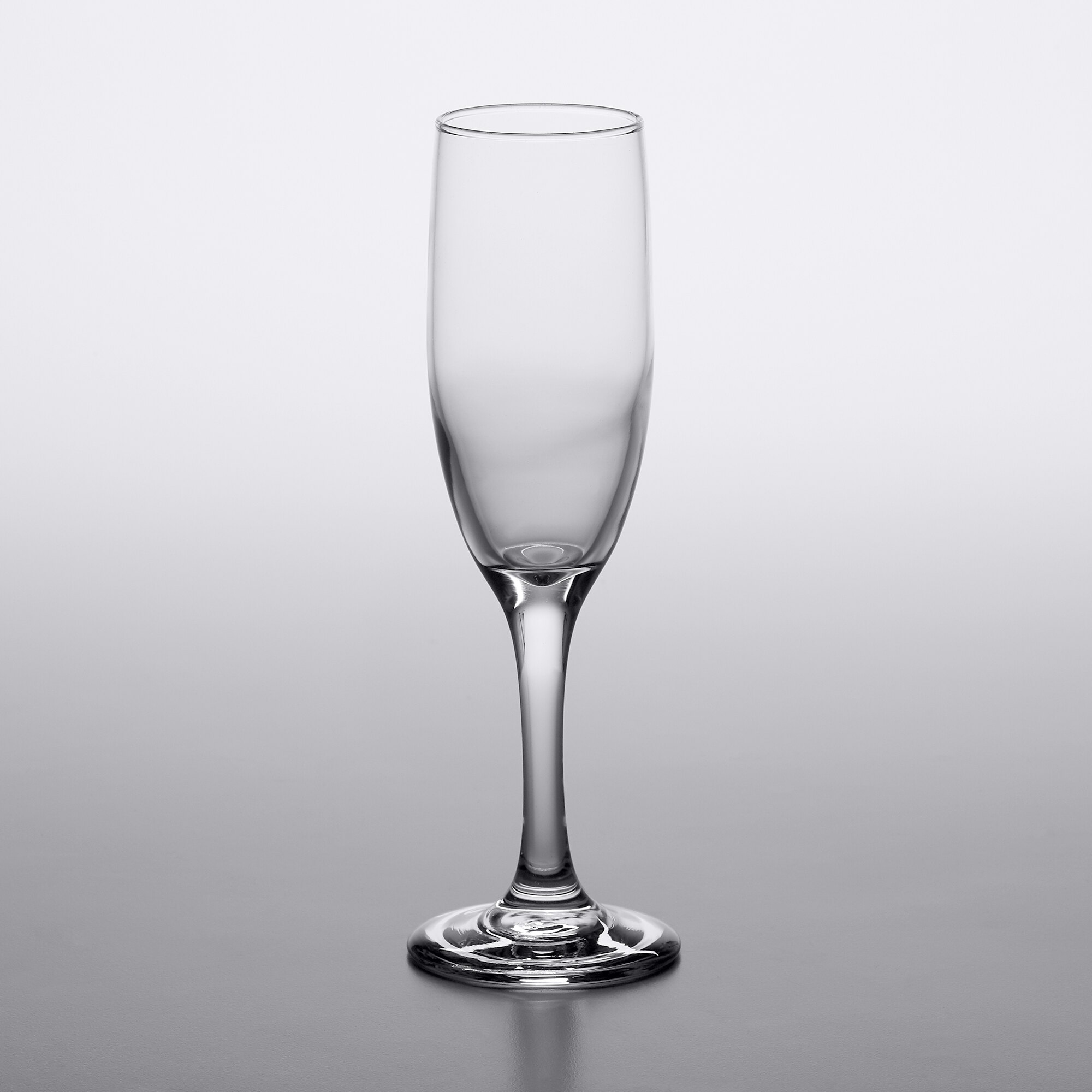 6.25 oz. Flute Glass Sample Glassware Acopa
