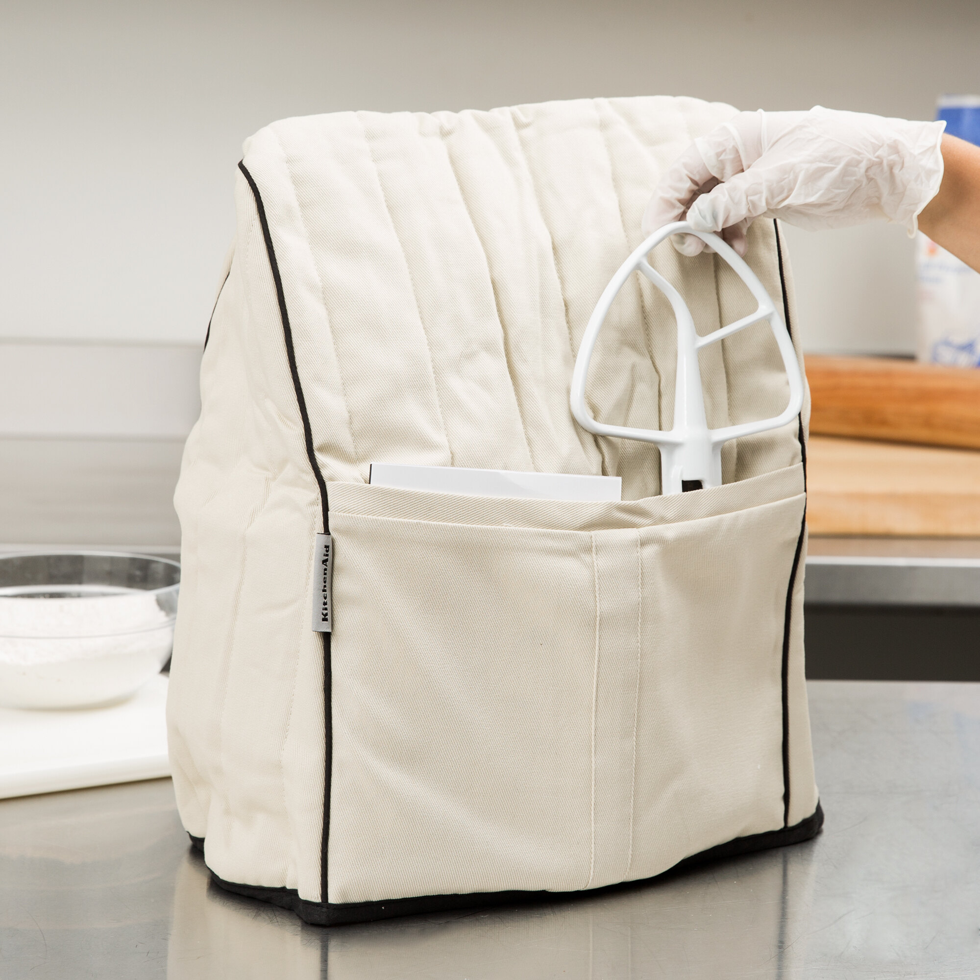 KitchenAid KMCC1KB Khaki Quilted Cover for KitchenAid Stand Mixers