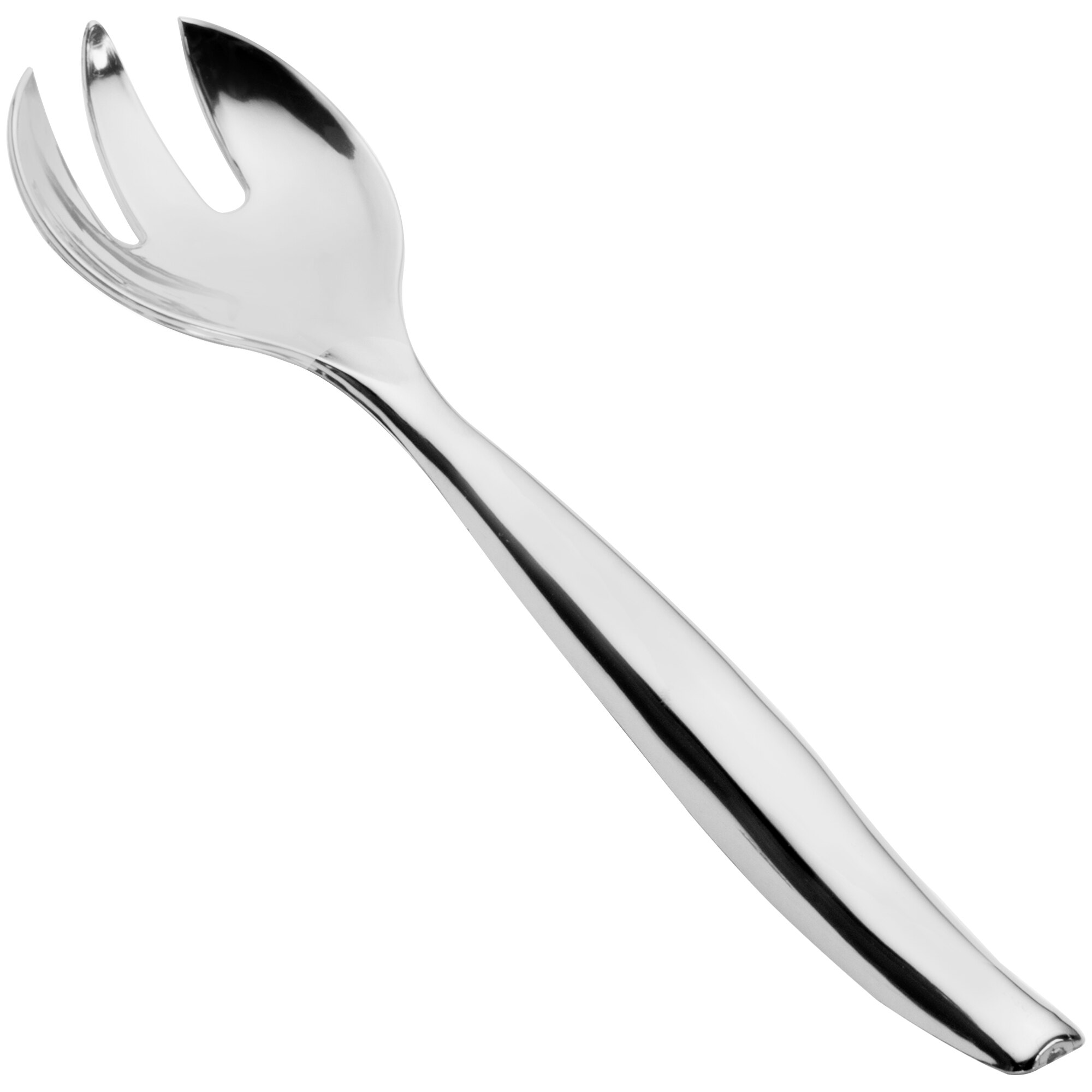 Sabert UM72F 10" Disposable Silver Plastic Serving Fork 72/Case
