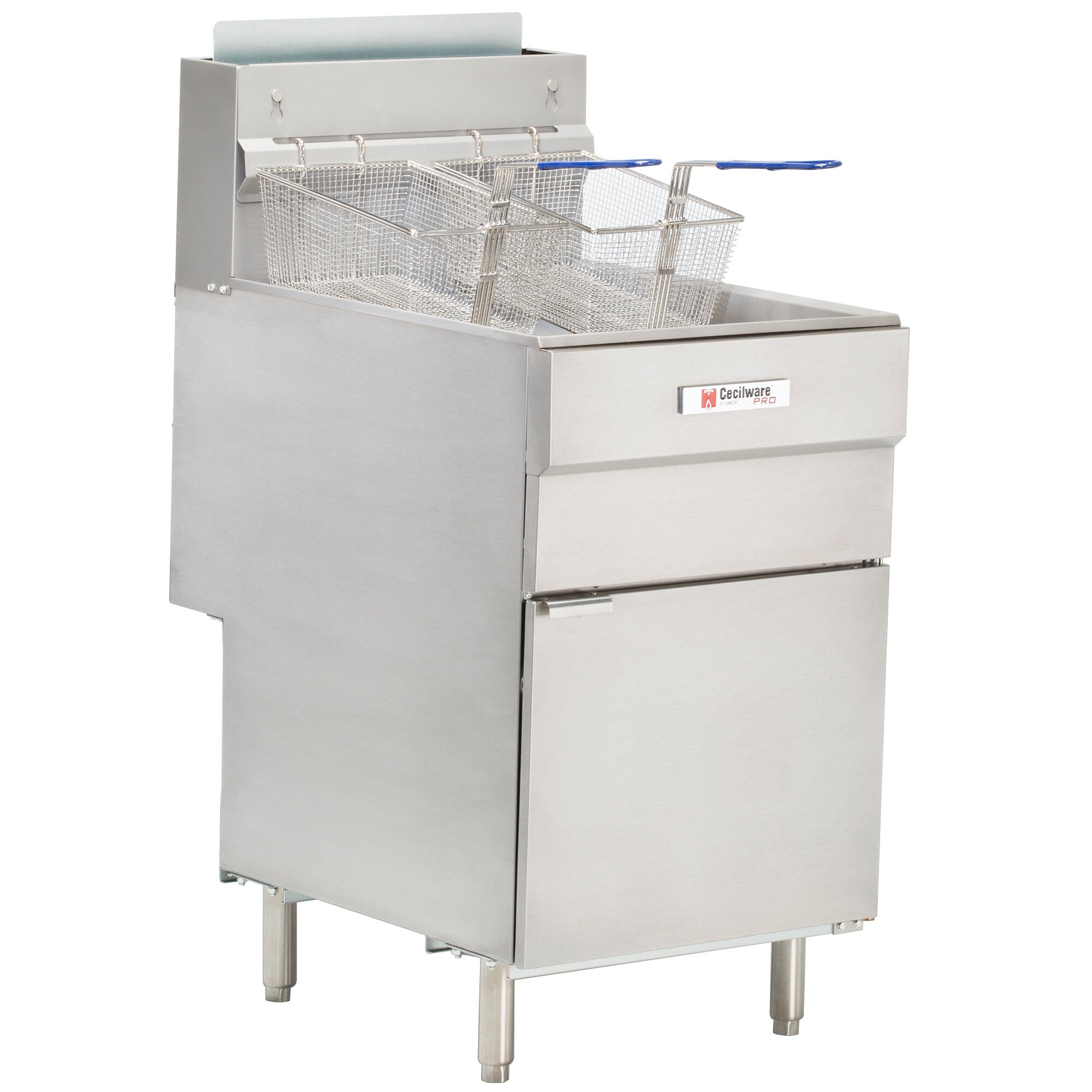 Cecilware Pro FMS705 Liquid Propane Five Tube Floor Fryer 150,000 BTU