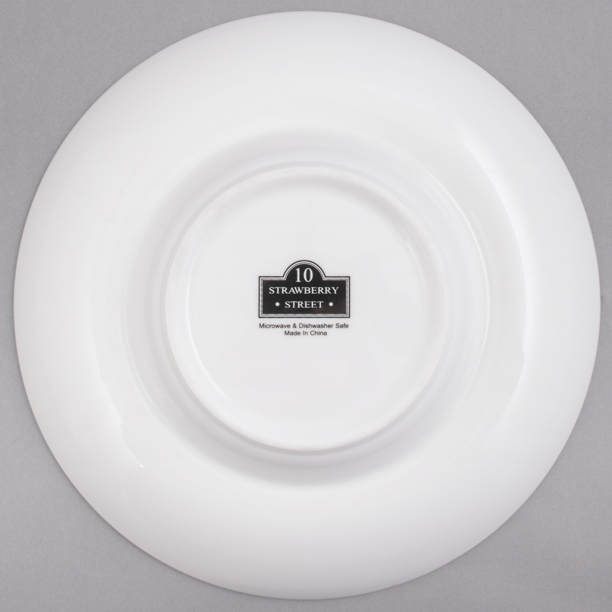 10 Strawberry Street WTR-10TAOBWL Whittier 8 oz. White Porcelain Tao ...