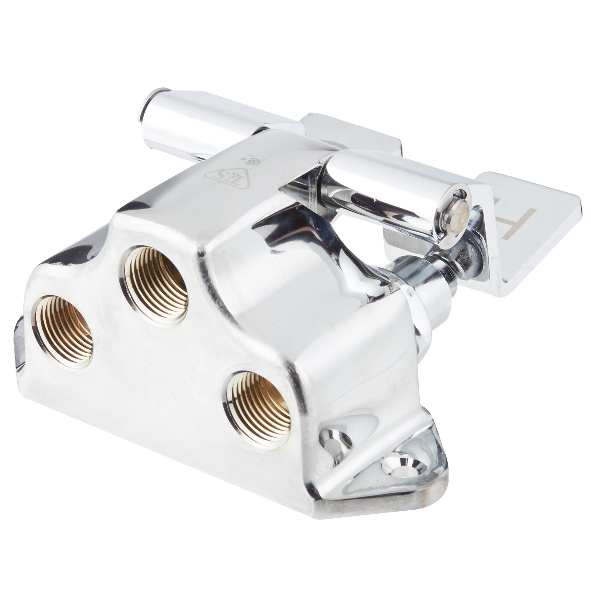 T&S B0502 Double Pedal Valve Floor Mounted