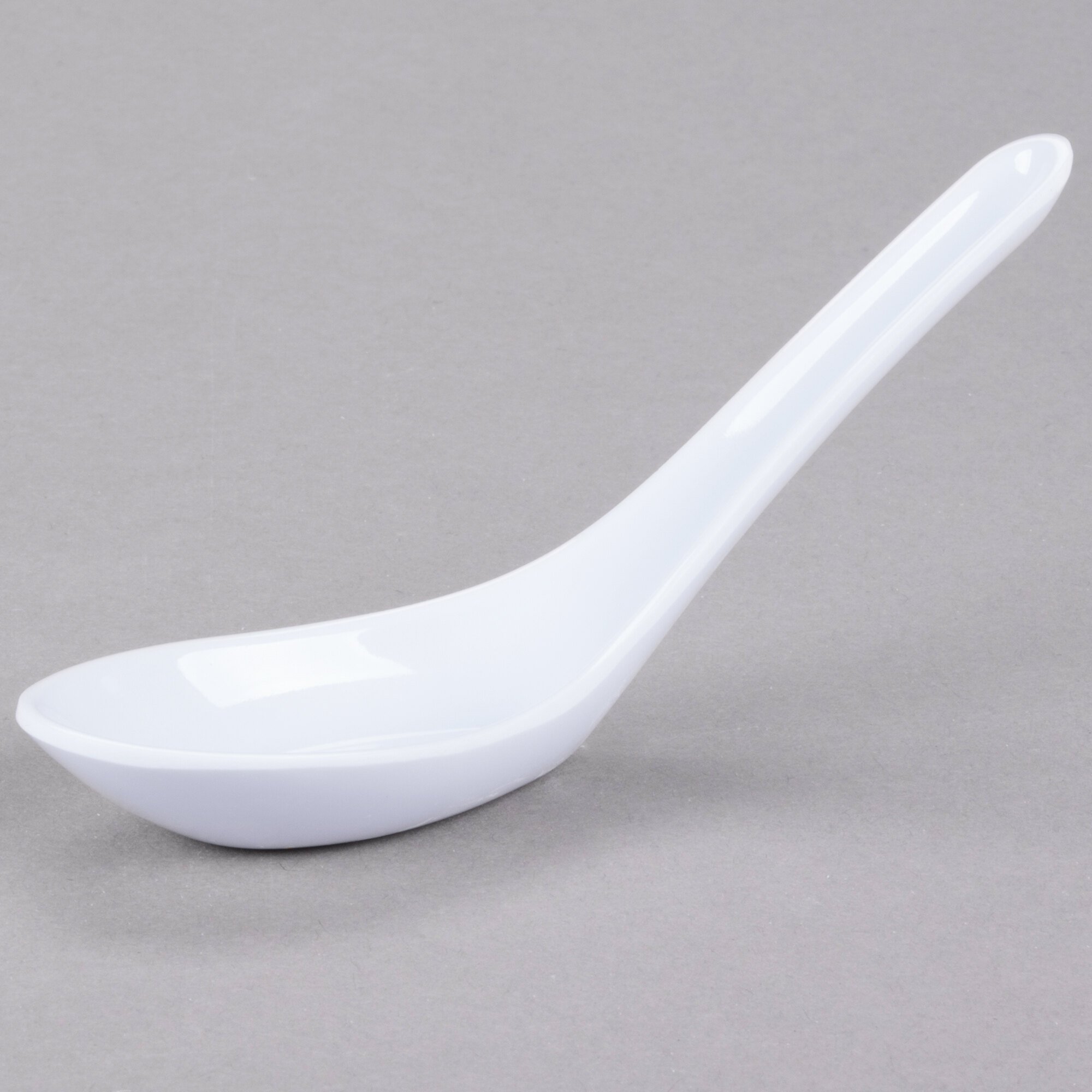 Melamine Chinese / Asian Wonton Soup Spoons (.75 oz. 12/Pack)