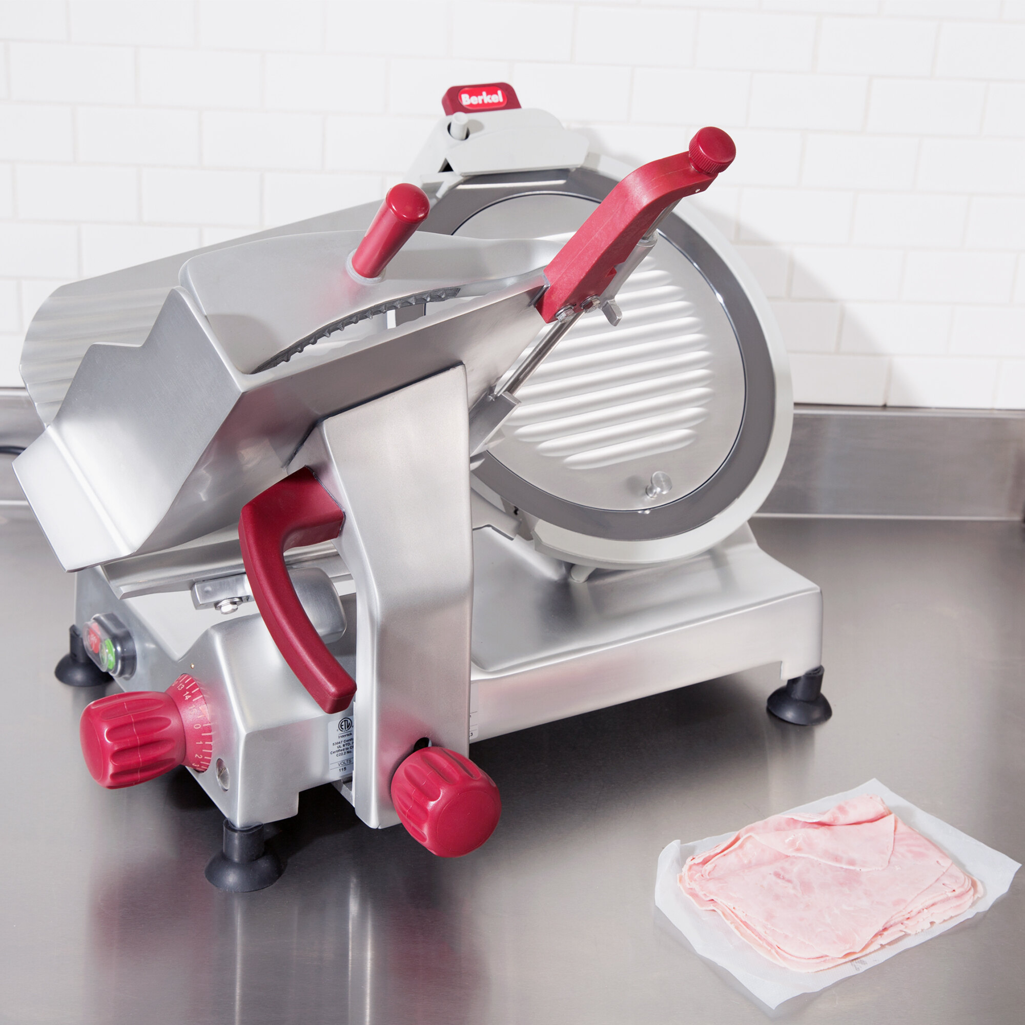Berkel 827EPLUS 12" Manual Gravity Feed Meat Slicer 1/3 hp