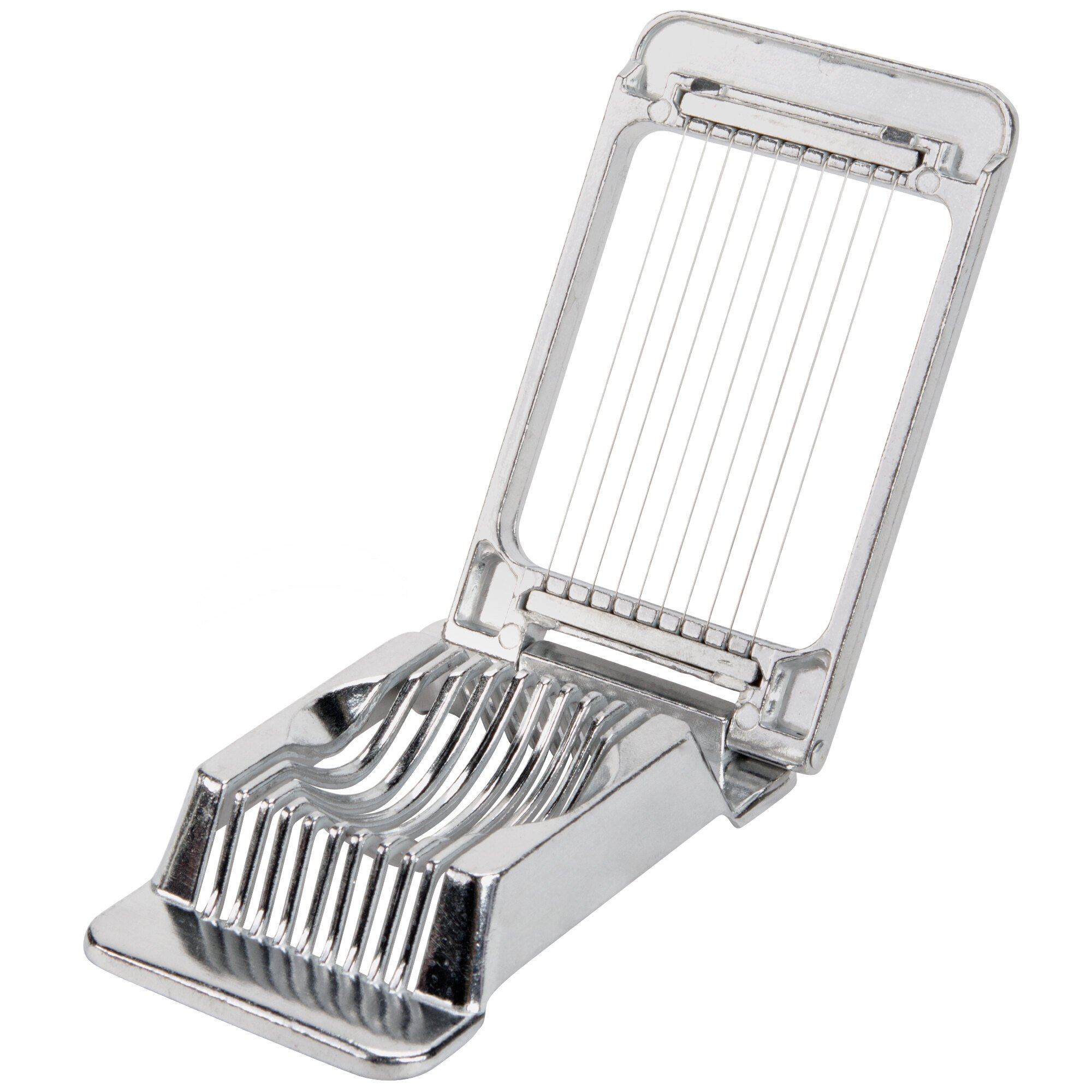 Aluminum Hinged Two Way Egg Slicer With Stainless Steel Wires   1778019 