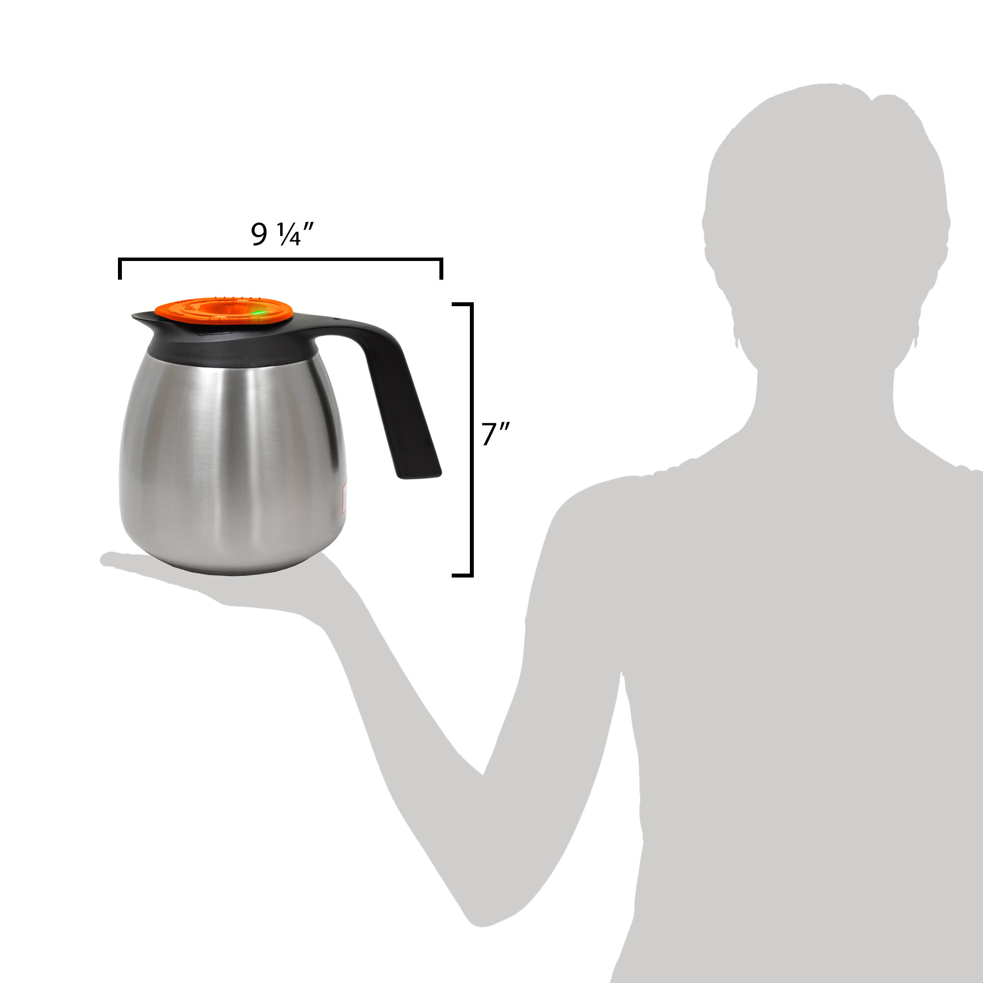 Curtis TFT64D FreshTrac 64 oz. Thermal Stainless Steel Decaf Coffee