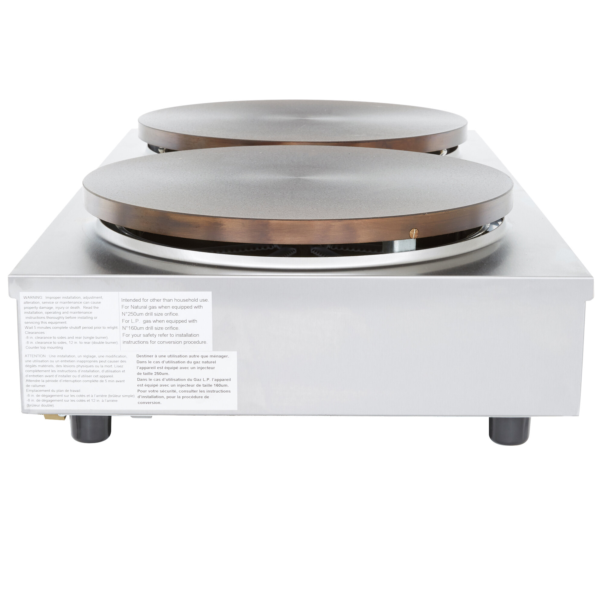 Krampouz CGCIM4 Crepe Maker 34" x 18" Dual Gas Cast Iron (EURODIB)