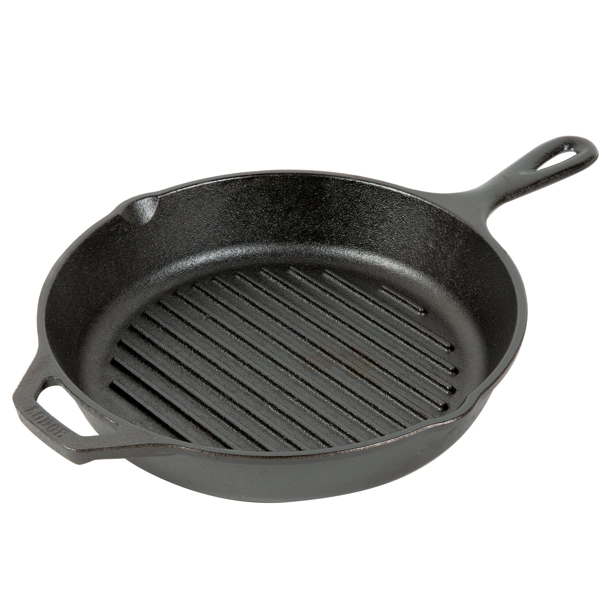 Lodge L8GP3 10 1/4" Pre-Seasoned Cast Iron Grill Pan